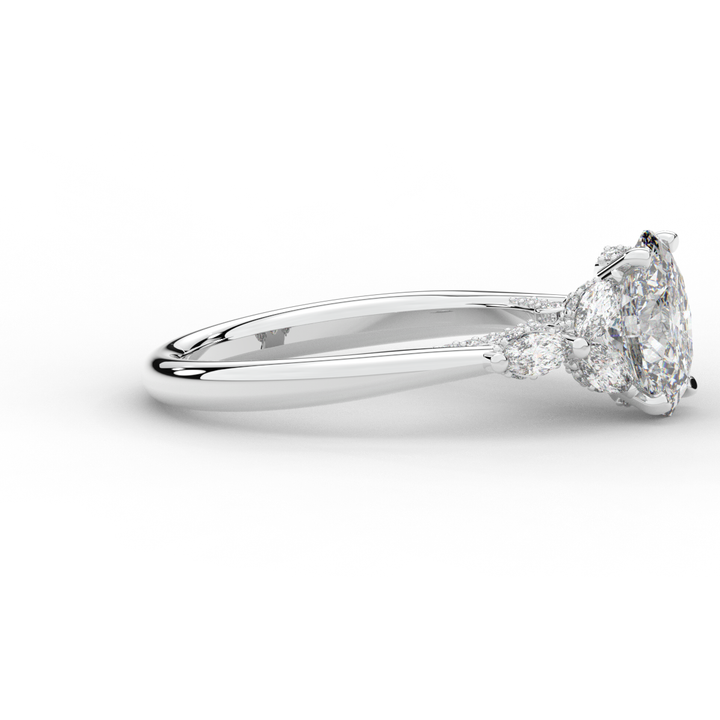 2.00CT.TW OVAL LAB DIAMOND ENGAGEMENT RING