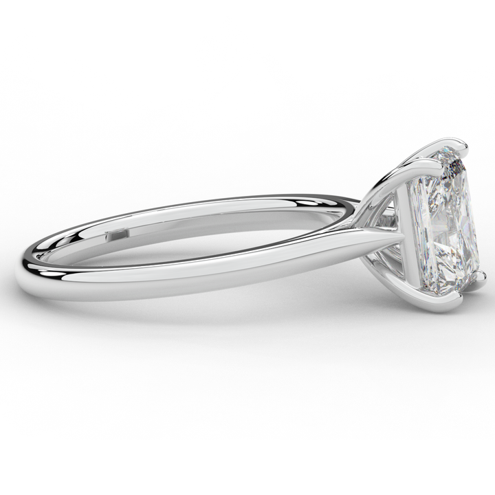 2.00CT RADIANT LAB DIAMOND SOLITAIRE ENGAGEMENT RING