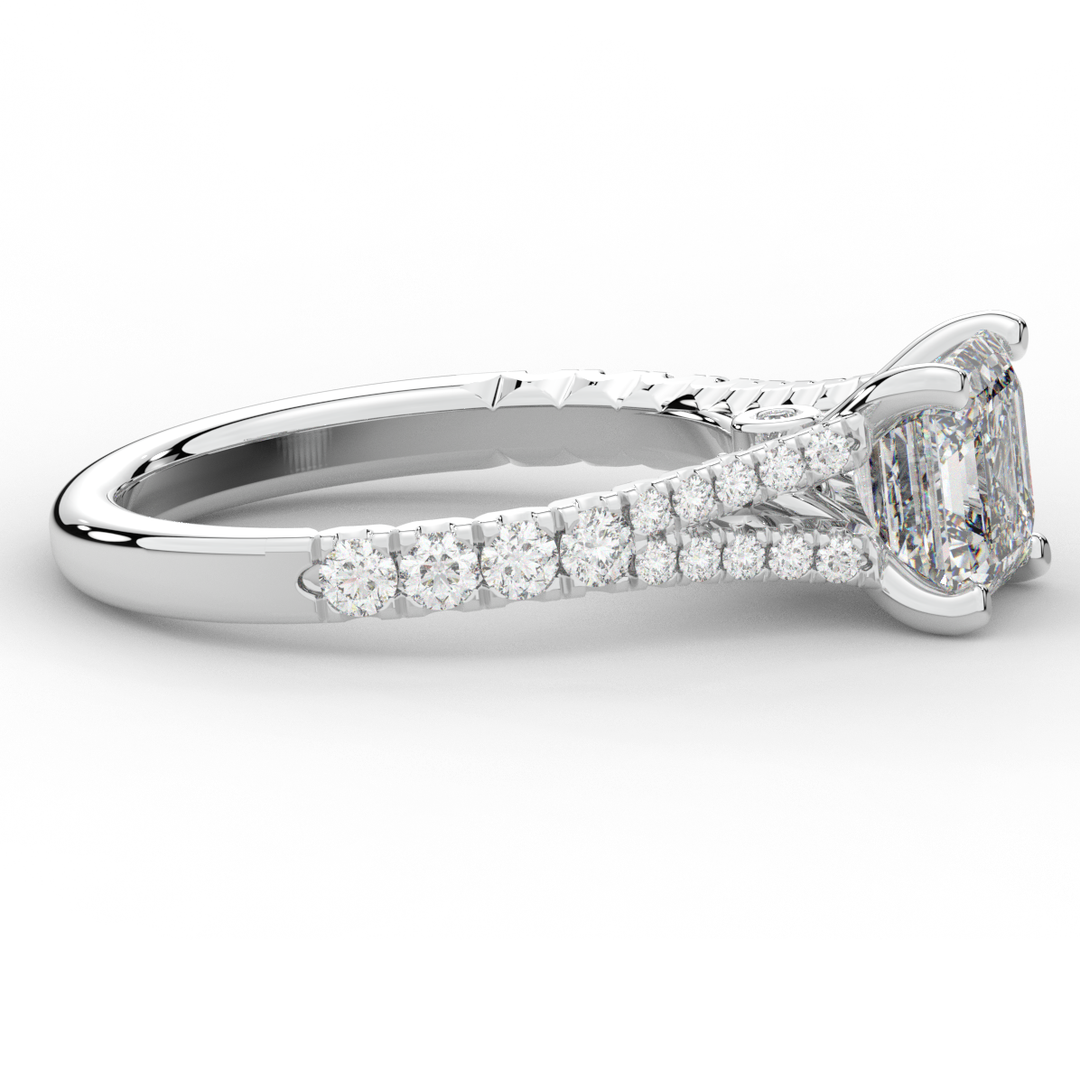 2.45CT.TW ASSCHER LAB DIAMOND ENGAGEMENT RING