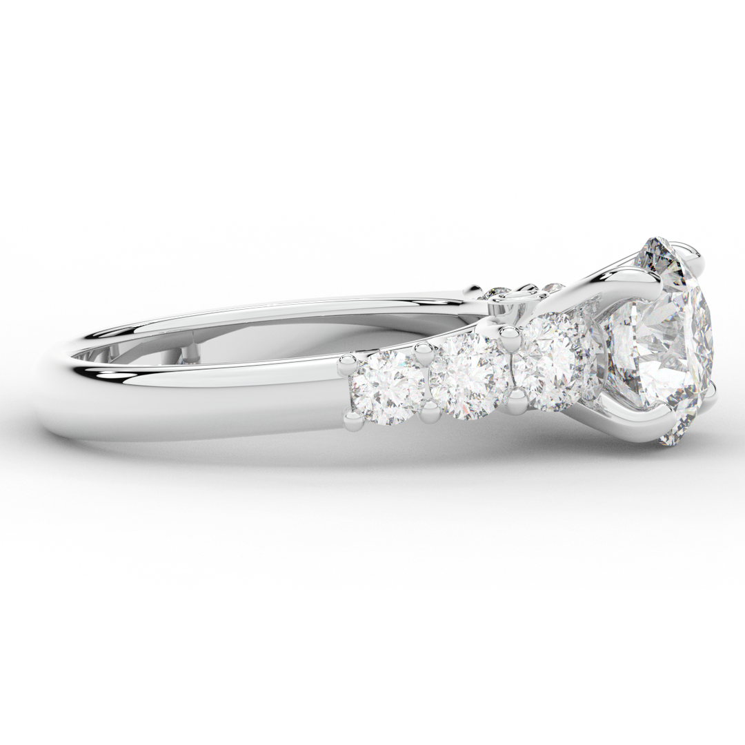 3.00CT.TW ROUND LAB DIAMOND  ENGAGEMENT RING