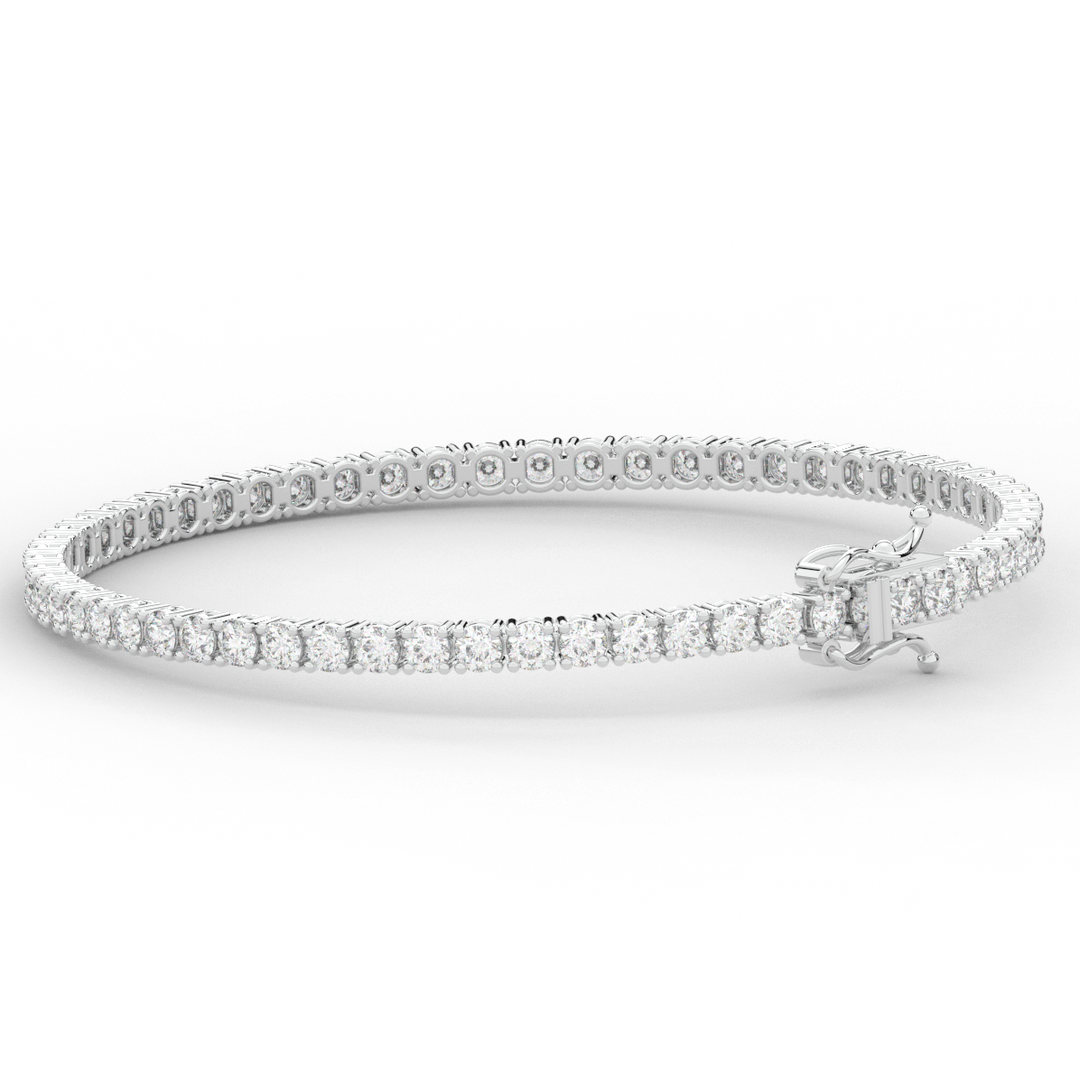 5.00CT.TW ROUND LAB DIAMOND TENNIS BRACELET