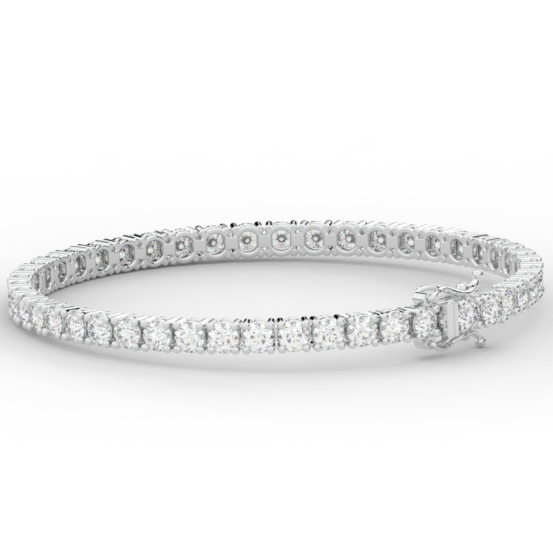 7.00CT.TW ROUND LAB DIAMOND TENNIS BRACELET