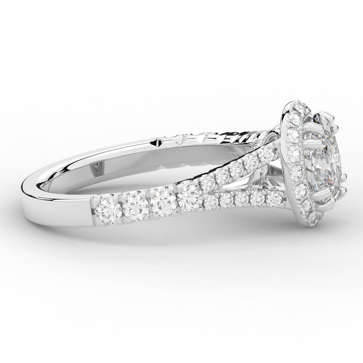 1.60CT.TW OVAL LAB DIAMOND ENGAGEMENT RING