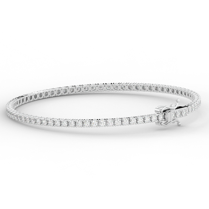 3.00CT.TW ROUND LAB DIAMOND TENNIS BRACELET