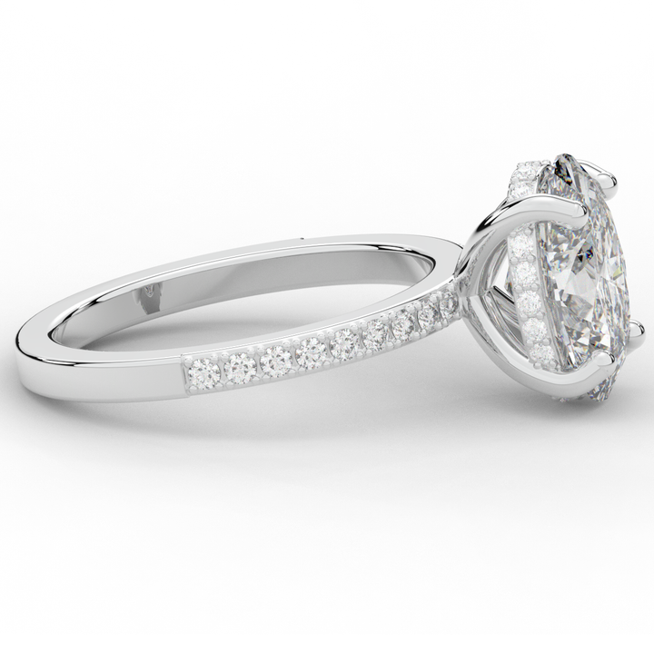 2.70CT.TW OVAL LAB DIAMOND SOLITAIRE ENGAGEMENT RING