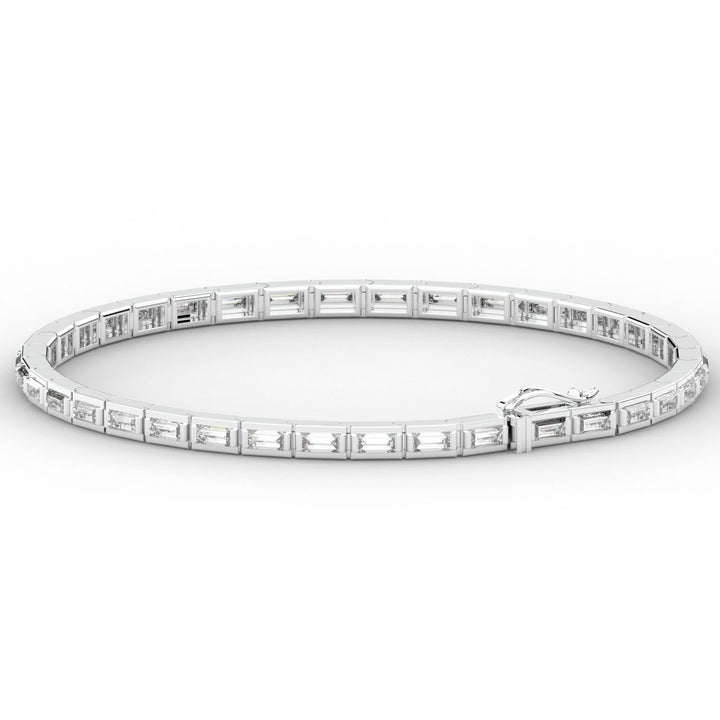 3.40CT.TW ROUND LAB DIAMOND TENNIS BRACELET