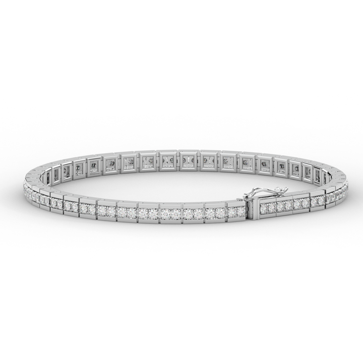 1.90CT.TW ROUND LAB DIAMOND TENNIS BRACELET - Nazarelle