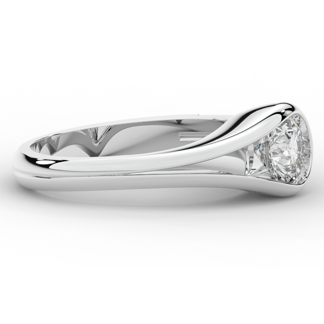 1.10CT.TW ROUND LAB DIAMOND SOLITAIRE ENGAGEMENT RING