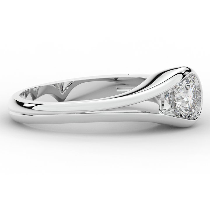 1.10CT.TW ROUND LAB DIAMOND SOLITAIRE ENGAGEMENT RING