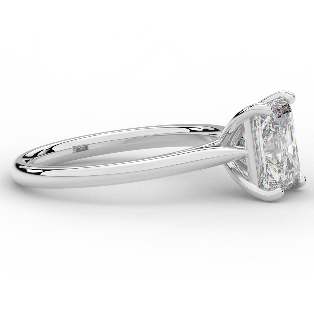 2.00CT RADIANT LAB DIAMOND SOLITAIRE ENGAGEMENT RING