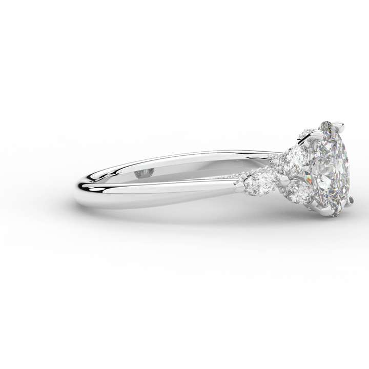 2.00CT.TW OVAL LAB DIAMOND ENGAGEMENT RING