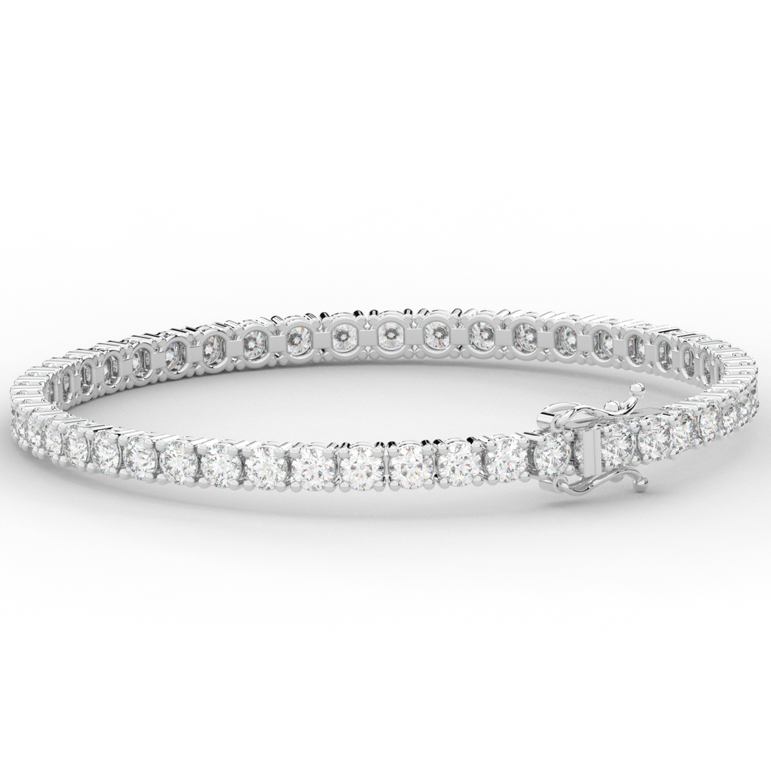 7.00CT.TW ROUND LAB DIAMOND TENNIS BRACELET