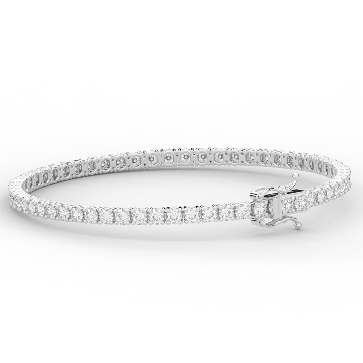 5.00CT.TW ROUND LAB DIAMOND TENNIS BRACELET