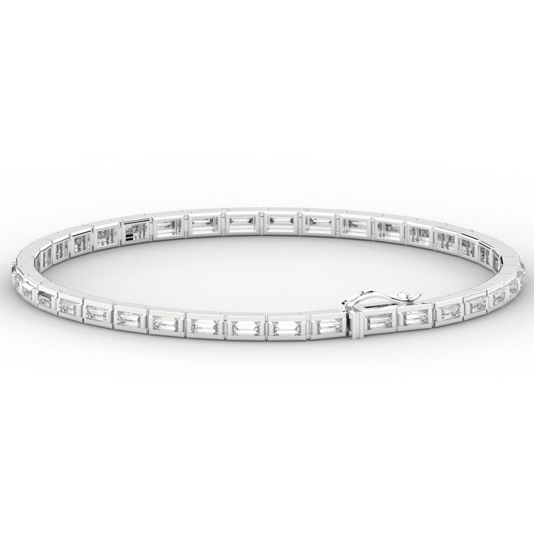 3.40CT.TW ROUND LAB DIAMOND TENNIS BRACELET