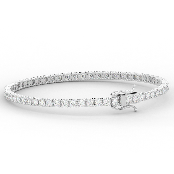 5.00CT.TW ROUND LAB DIAMOND TENNIS BRACELET