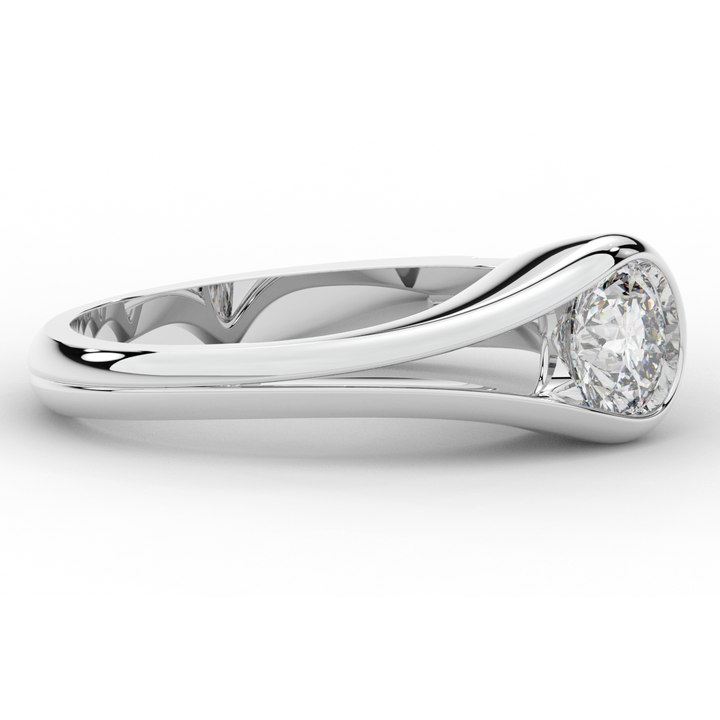 1.10CT.TW ROUND LAB DIAMOND SOLITAIRE ENGAGEMENT RING