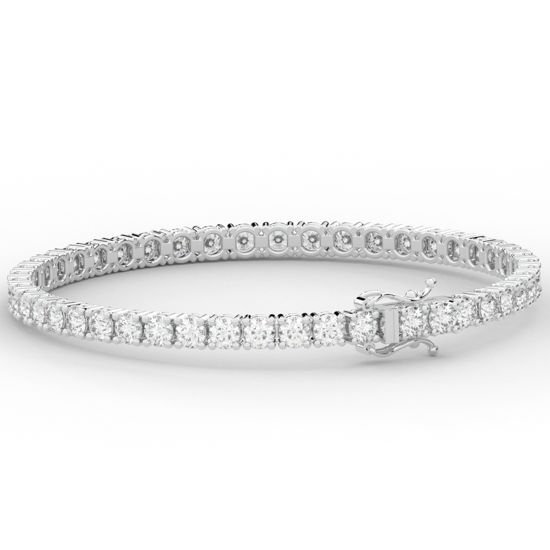 7.00CT.TW ROUND LAB DIAMOND TENNIS BRACELET