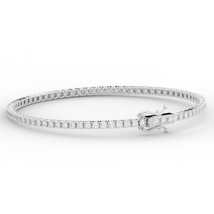 3.00CT.TW ROUND LAB DIAMOND TENNIS BRACELET