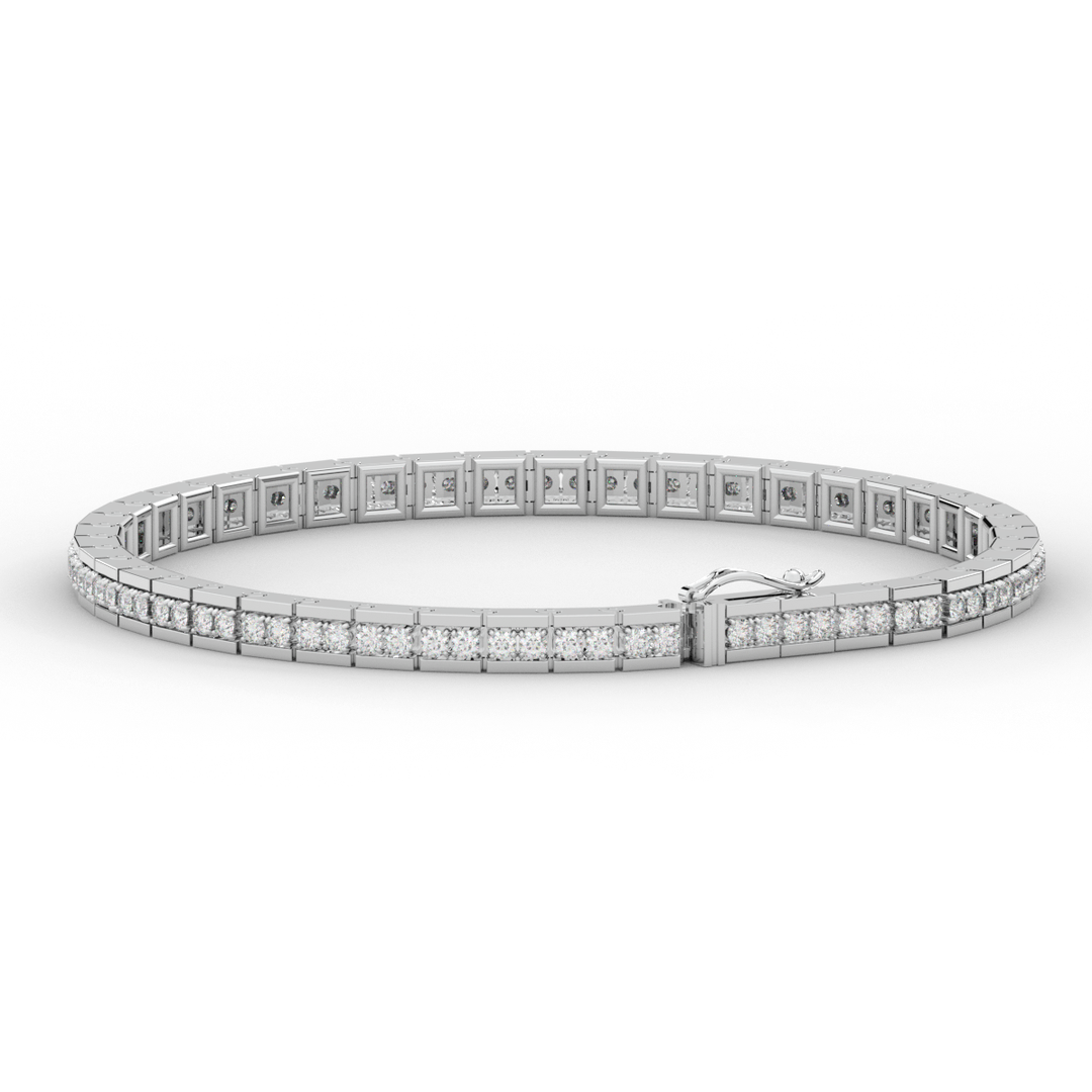 1.90CT.TW ROUND LAB DIAMOND TENNIS BRACELET - Nazarelle