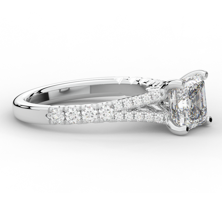 2.45CT.TW ASSCHER LAB DIAMOND ENGAGEMENT RING