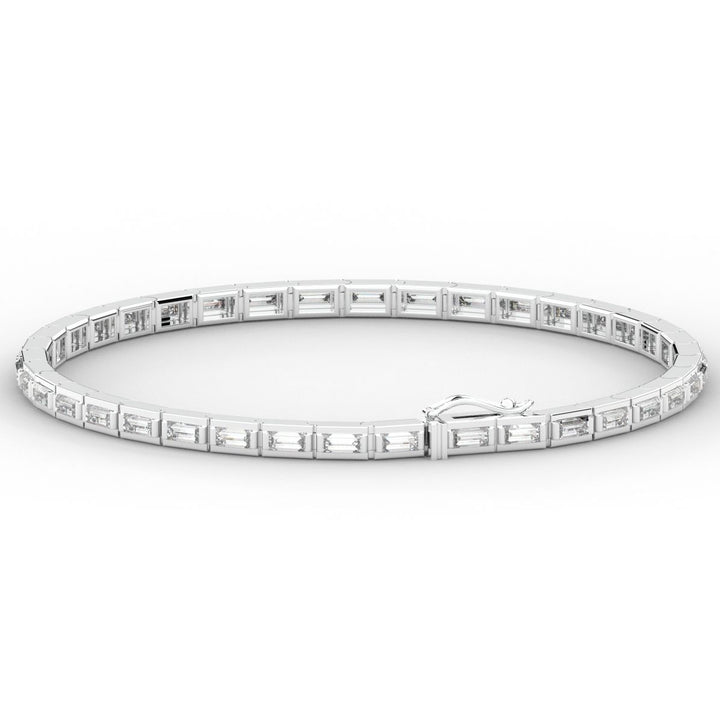 3.40CT.TW ROUND LAB DIAMOND TENNIS BRACELET