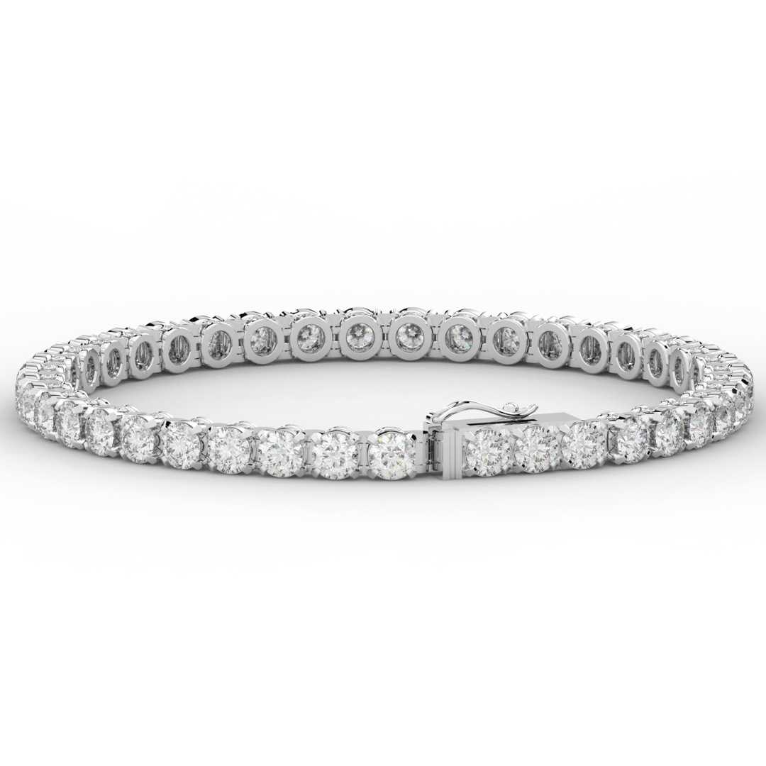 10.50CT.TW ROUND LAB DIAMOND TENNIS BRACELET - Nazarelle