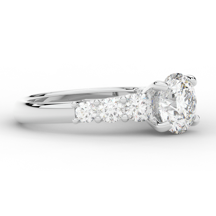 3.00CT.TW ROUND LAB DIAMOND  ENGAGEMENT RING