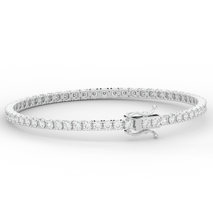 5.00CT.TW ROUND LAB DIAMOND TENNIS BRACELET