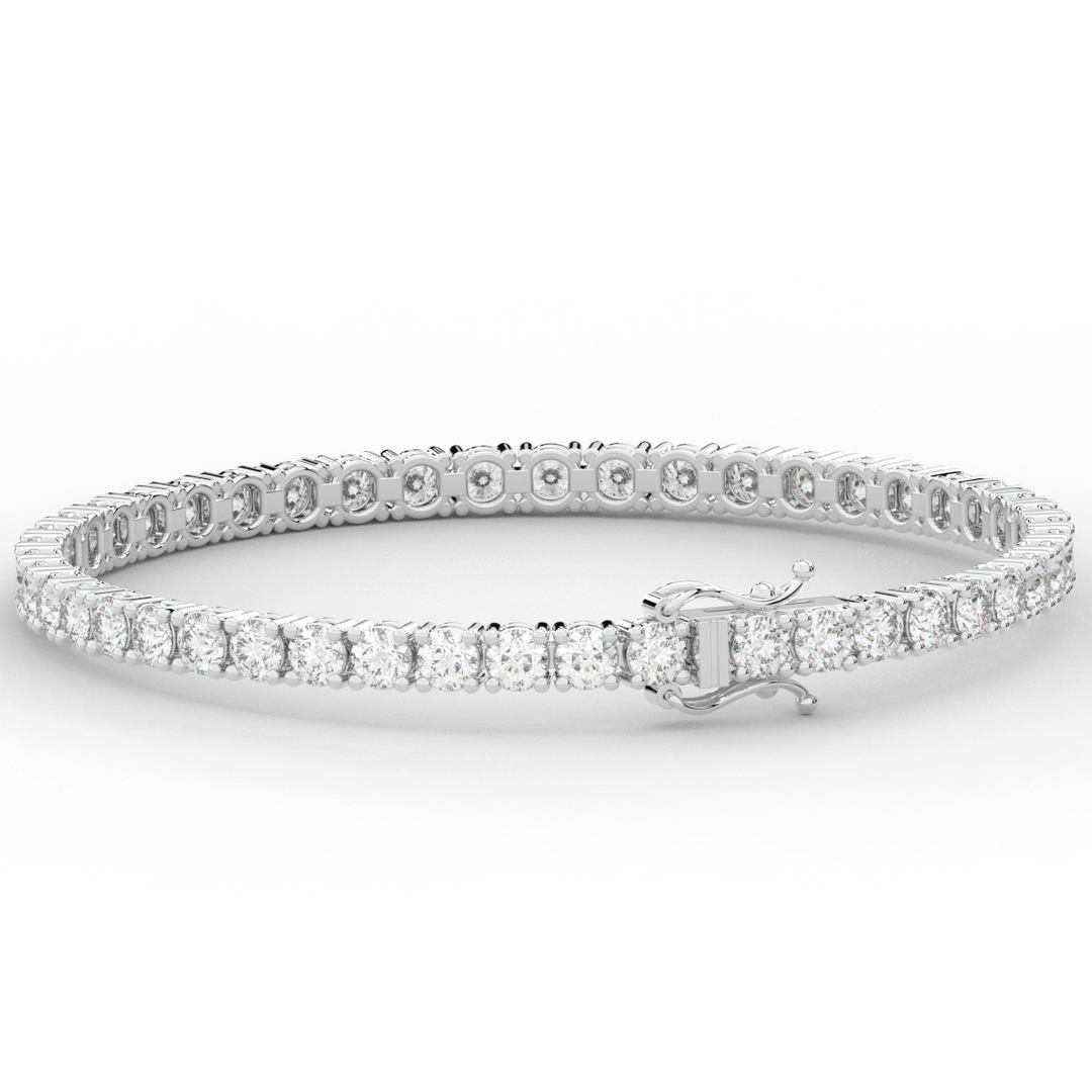 7.00CT.TW ROUND LAB DIAMOND TENNIS BRACELET