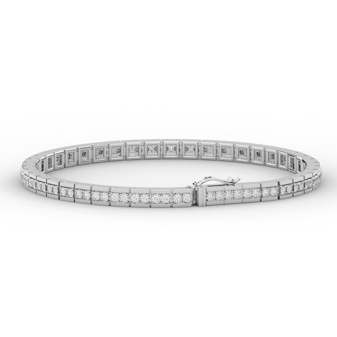 1.90CT.TW ROUND LAB DIAMOND TENNIS BRACELET - Nazarelle