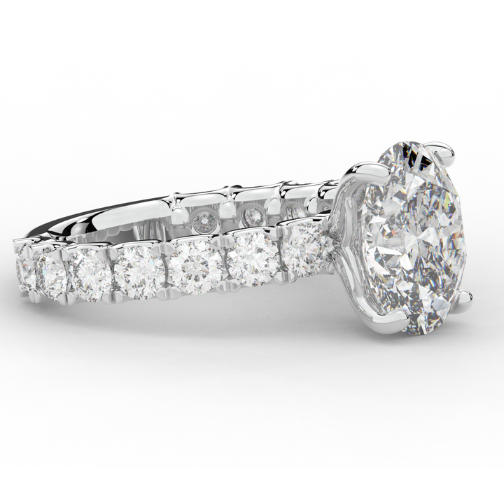 4.35CT.TW OVAL LAB DIAMOND ENGAGEMENT RING