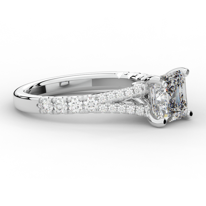 2.45CT.TW ASSCHER LAB DIAMOND ENGAGEMENT RING