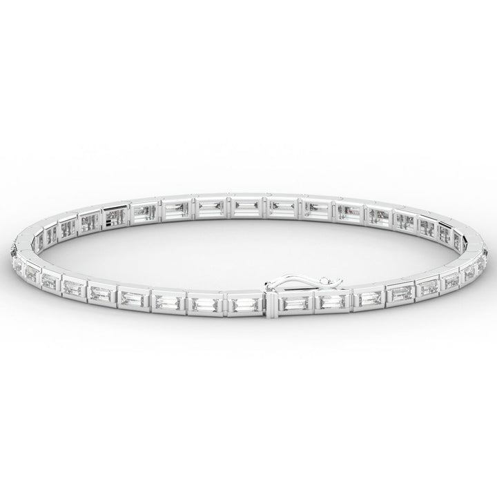 3.40CT.TW ROUND LAB DIAMOND TENNIS BRACELET