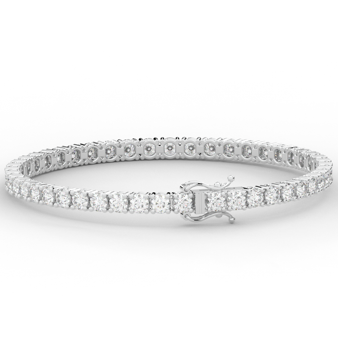 7.00CT.TW ROUND LAB DIAMOND TENNIS BRACELET