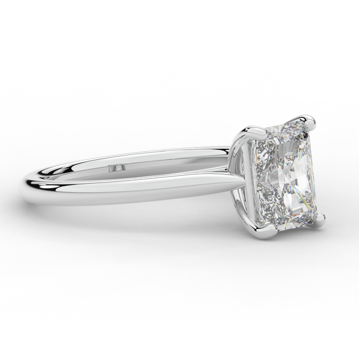 2.00CT RADIANT LAB DIAMOND SOLITAIRE ENGAGEMENT RING