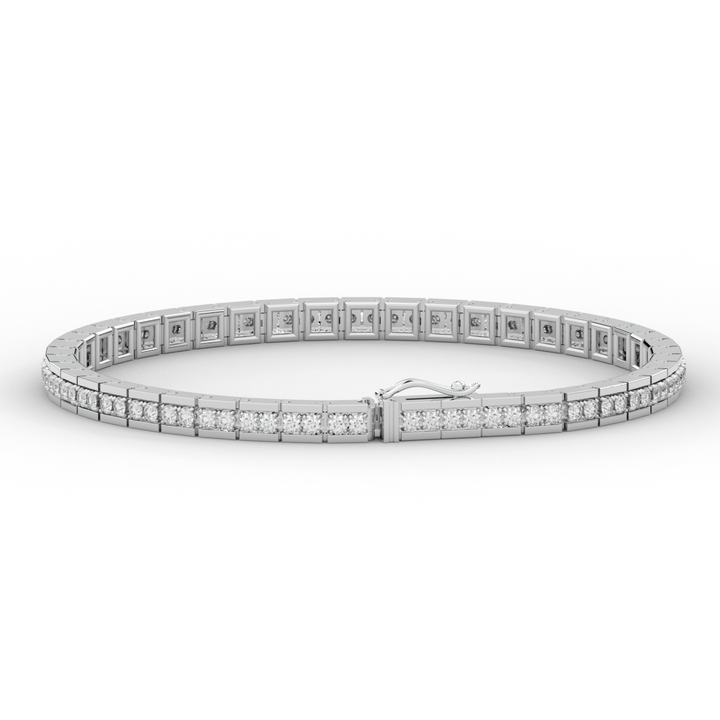 1.90CT.TW ROUND LAB DIAMOND TENNIS BRACELET - Nazarelle