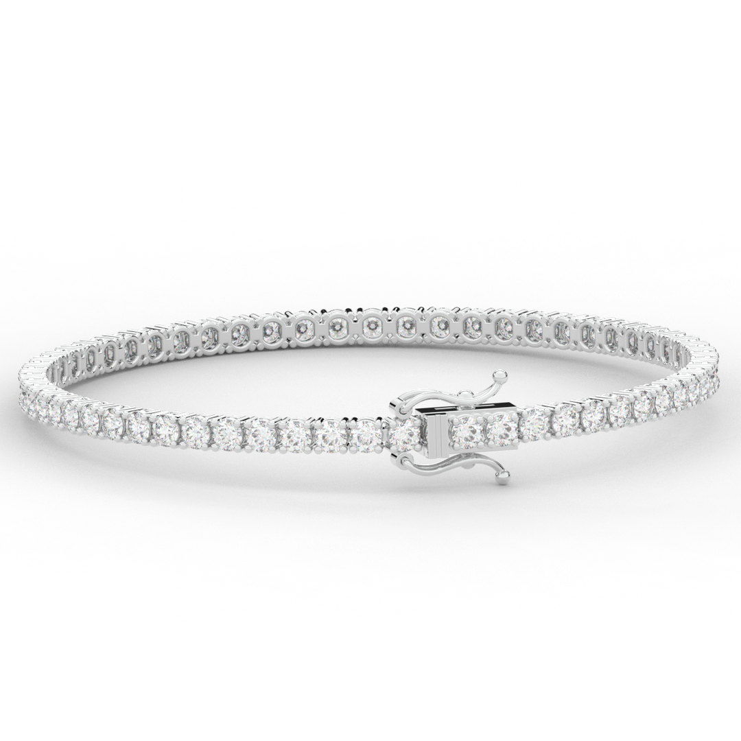 5.00CT.TW ROUND LAB DIAMOND TENNIS BRACELET