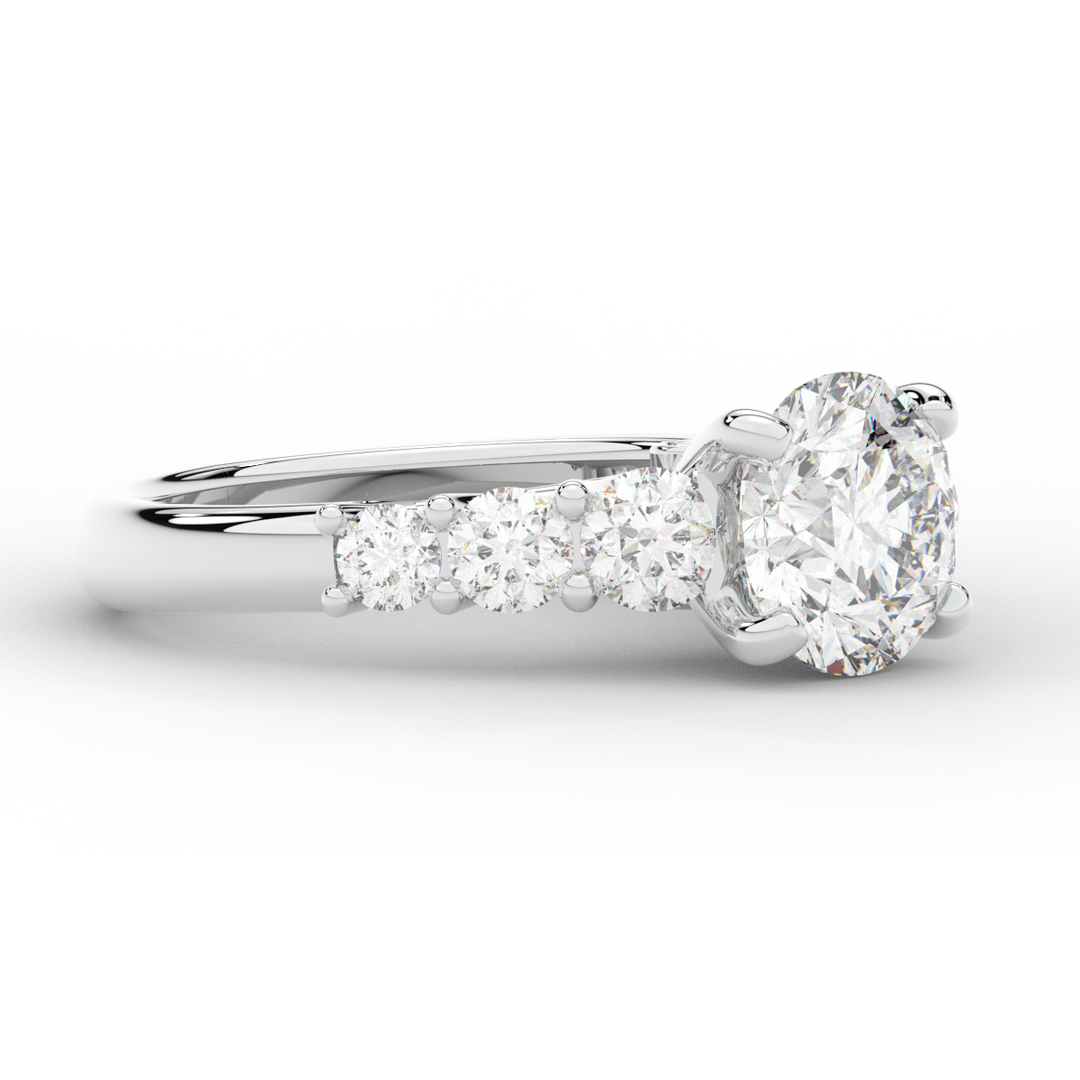 3.00CT.TW ROUND LAB DIAMOND  ENGAGEMENT RING