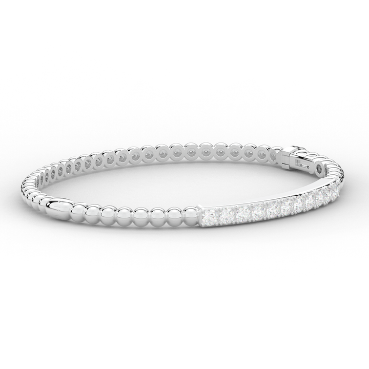 1.10CT.TW ROUND LAB DIAMOND BANGLE