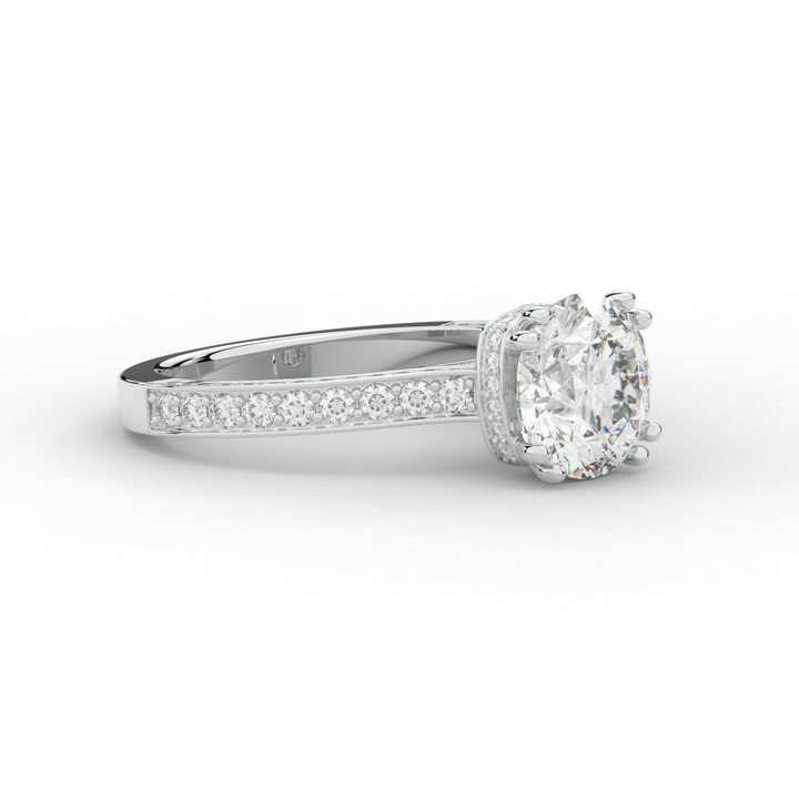 2.60CT.TW ROUND LAB DIAMOND SOLITAIRE ENGAGEMENT RING