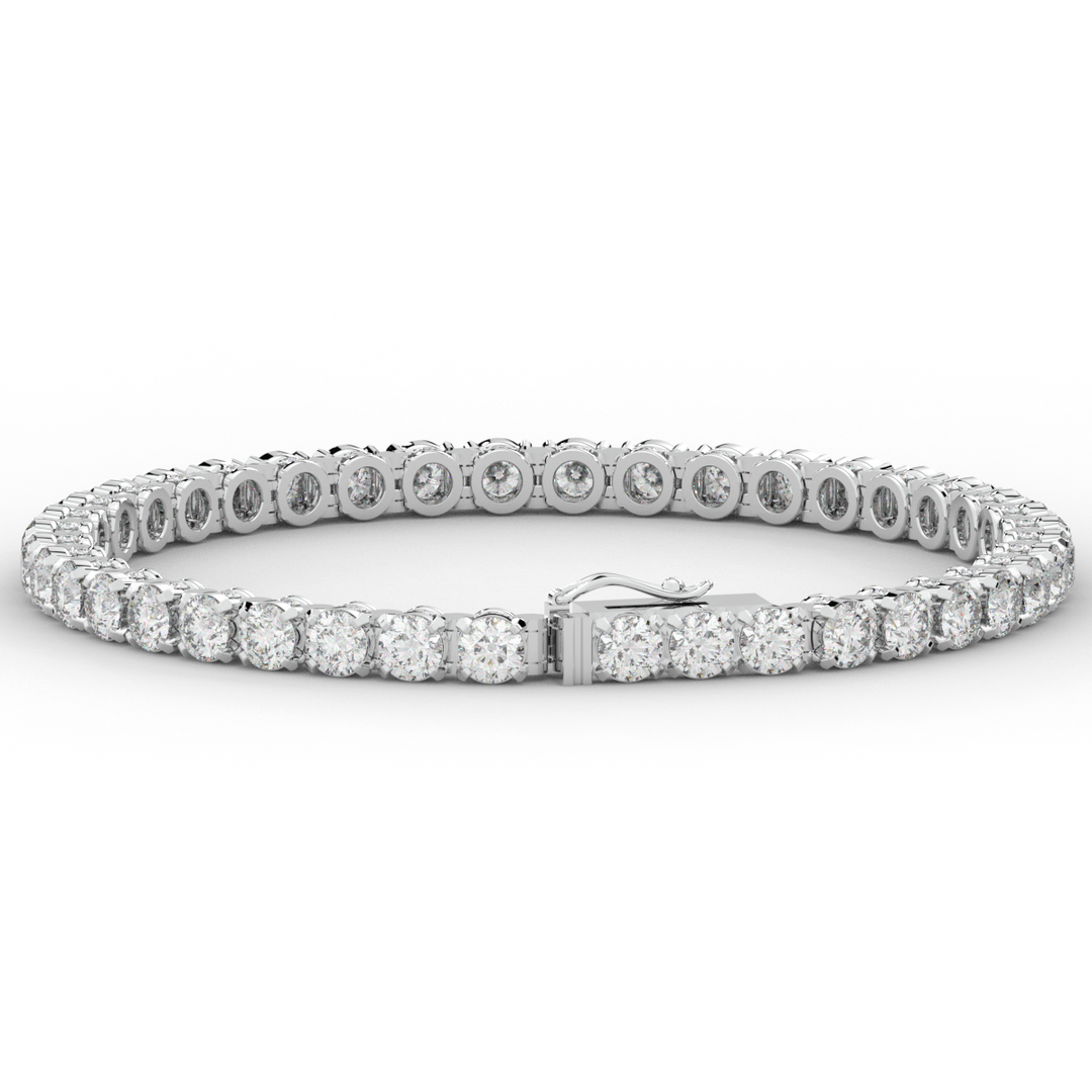 10.50CT.TW ROUND LAB DIAMOND TENNIS BRACELET - Nazarelle