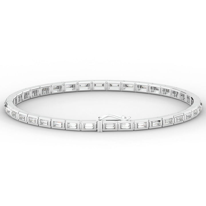 3.40CT.TW ROUND LAB DIAMOND TENNIS BRACELET