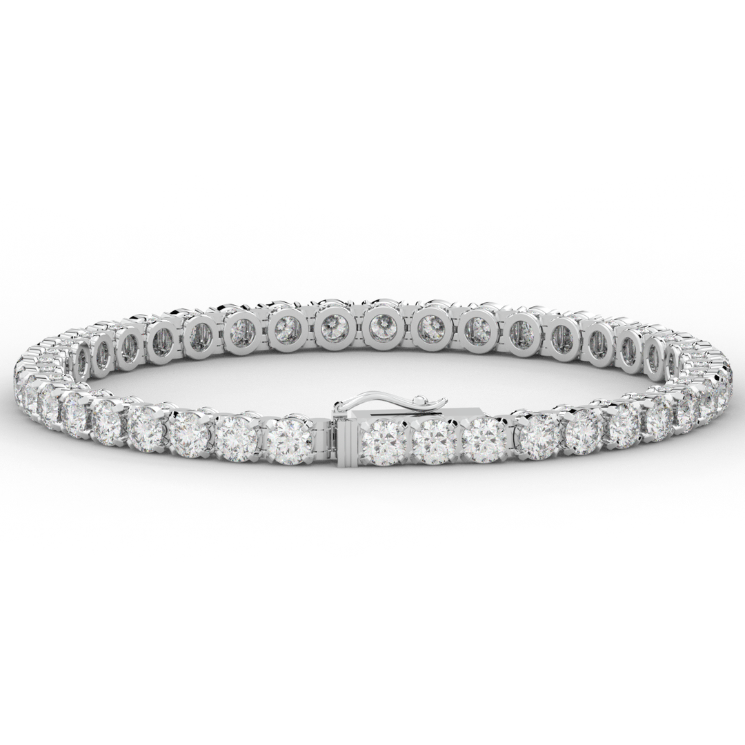 10.50CT.TW ROUND LAB DIAMOND TENNIS BRACELET - Nazarelle