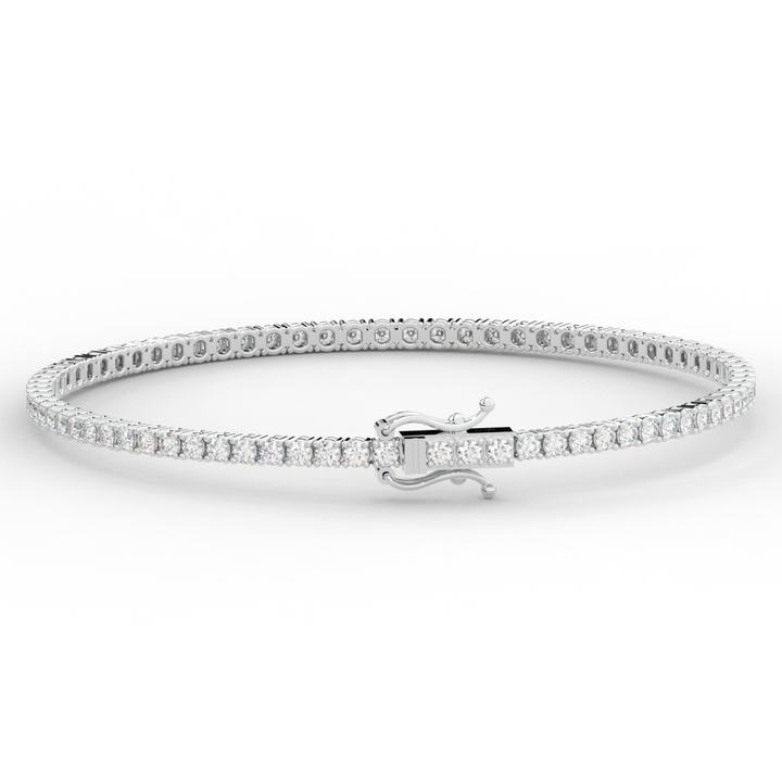 3.00CT.TW ROUND LAB DIAMOND TENNIS BRACELET