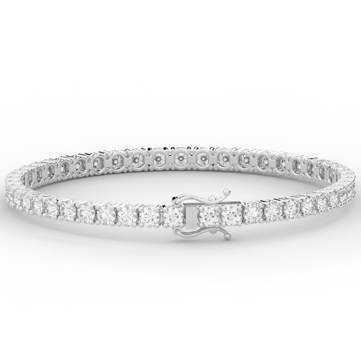 7.00CT.TW ROUND LAB DIAMOND TENNIS BRACELET