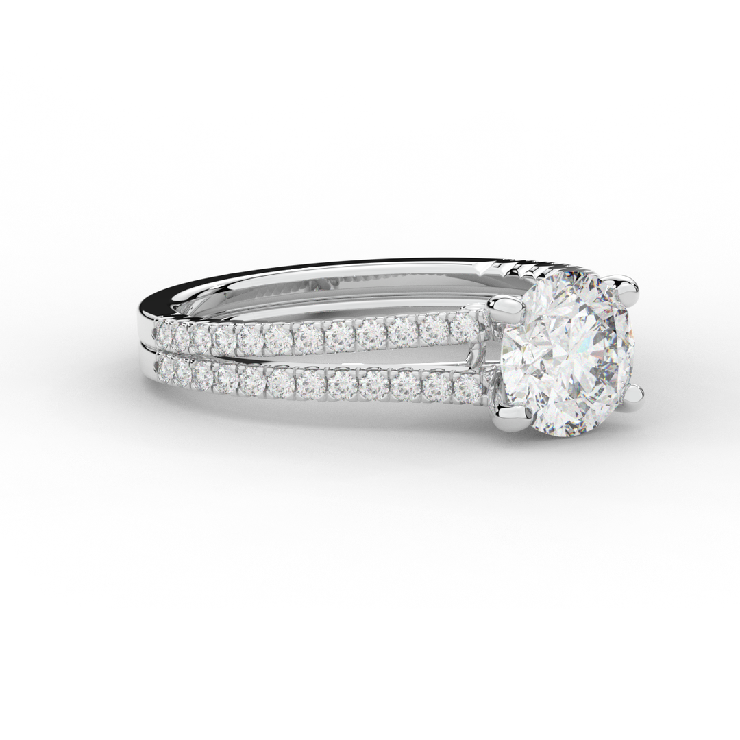 1.90CT.TW ROUND LAB DIAMOND SOLITAIRE ENGAGEMENT RING