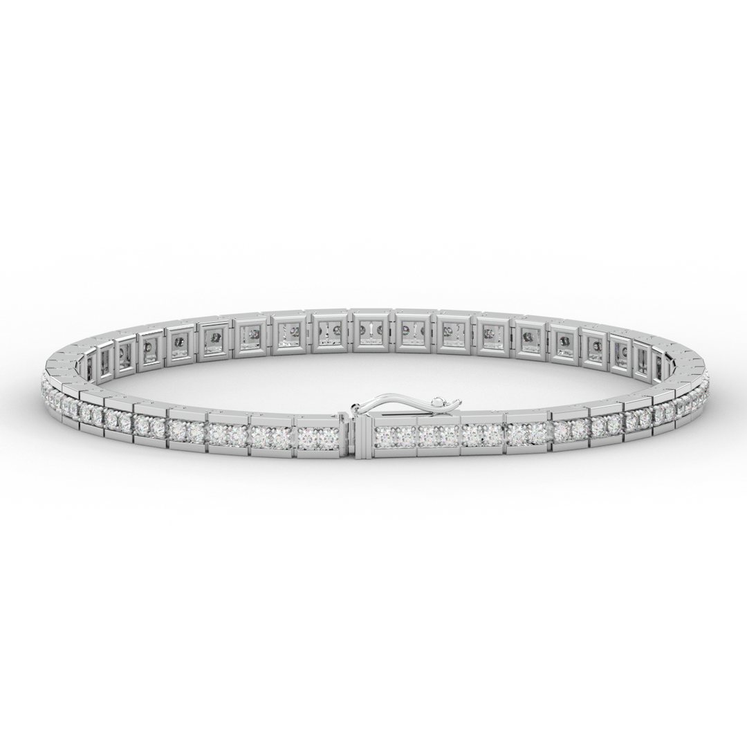 1.90CT.TW ROUND LAB DIAMOND TENNIS BRACELET - Nazarelle