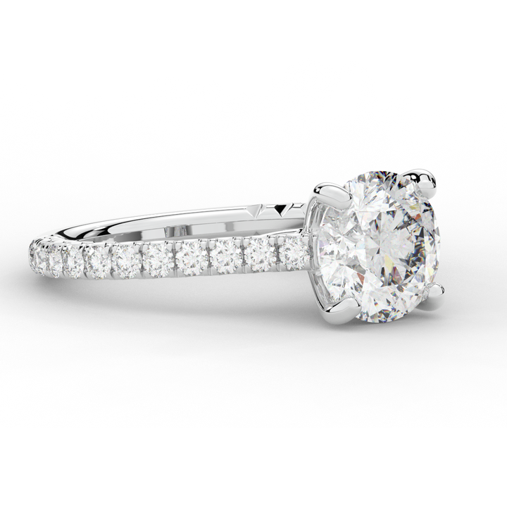 2.40CT.TW ROUND LAB DIAMOND ENGAGEMENT RING