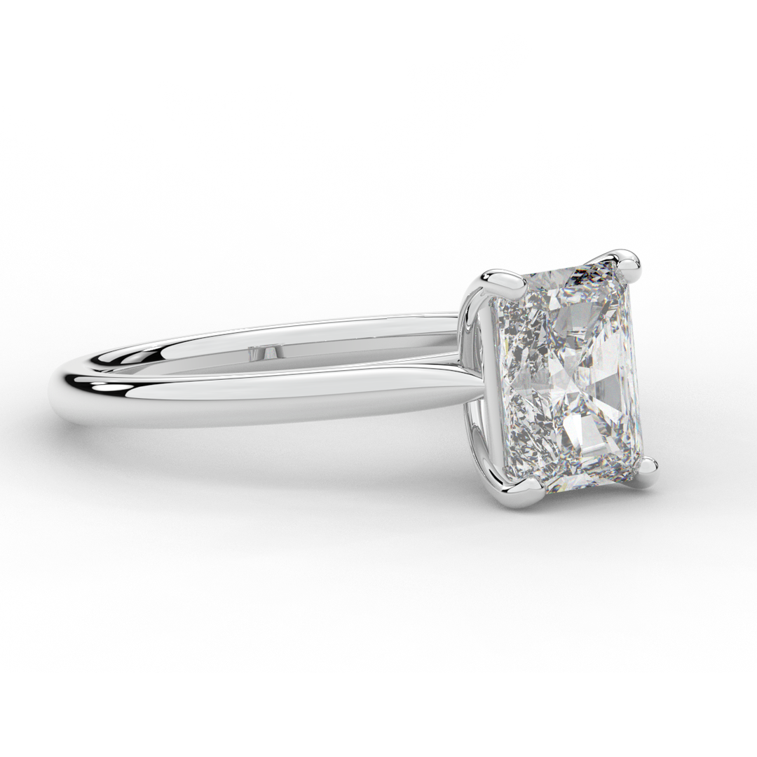 2.00CT RADIANT LAB DIAMOND SOLITAIRE ENGAGEMENT RING