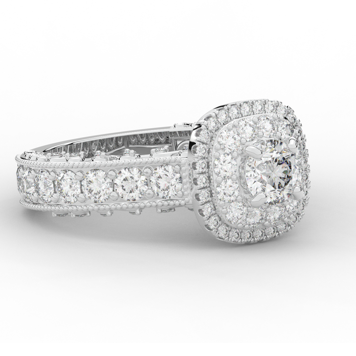 2.30CT.TW ROUND LAB DIAMOND ENGAGEMENT RING